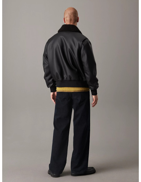 კაცის ქურთუკი CALVIN KLEIN - FAUX LEATHER AVIATOR