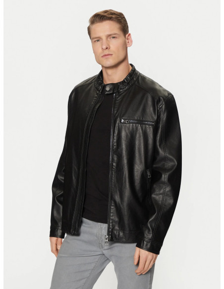 კაცის ქურთუკი GUESS - PU LEATHER BIKER