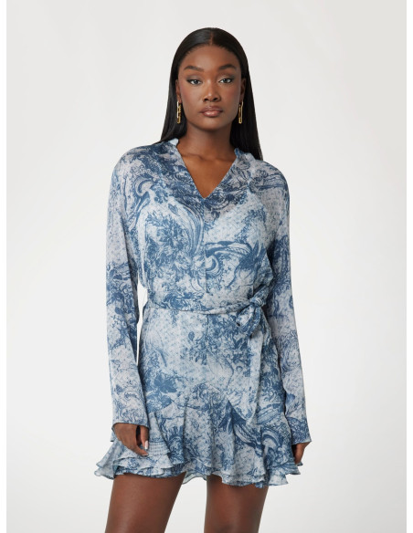 კაბა GUESS - SIBILLA LS BELT DRESS