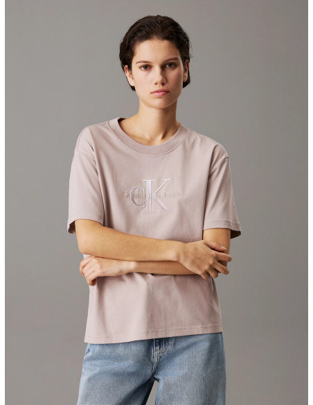 მაისურები CALVIN KLEIN - EMBROIDERED MONOLOGO TEE