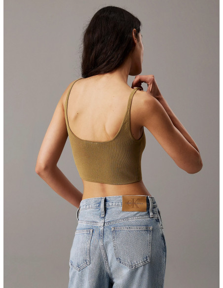 მაისურები CALVIN KLEIN - RAYON SWEATER BRALETTE