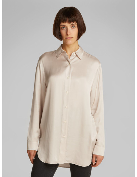 პერანგი CALVIN KLEIN - SATIN LONG SLEEVE TOP