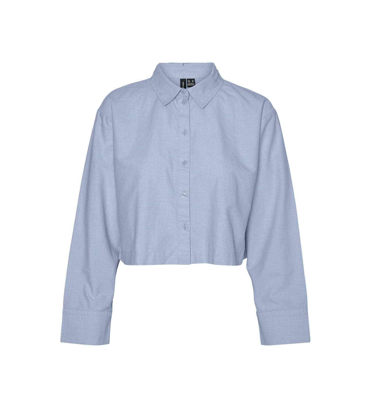 პერანგი Vero Moda - VMNELLIE LS CROP OXFORD SHIRT WVN EXP GA