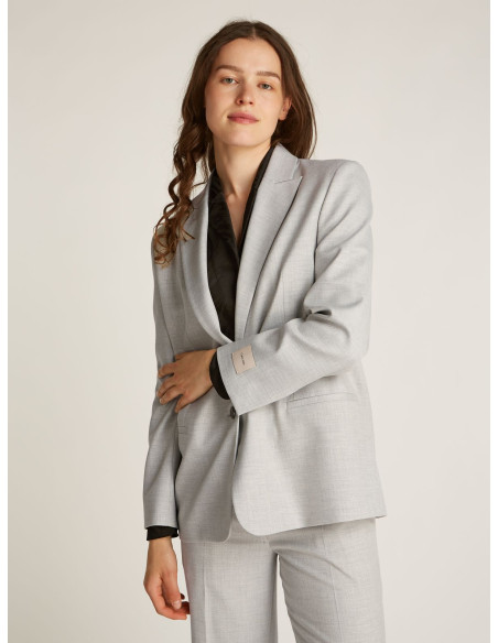 პიჯაკი CALVIN KLEIN - MELANGE FLANNEL BLAZER