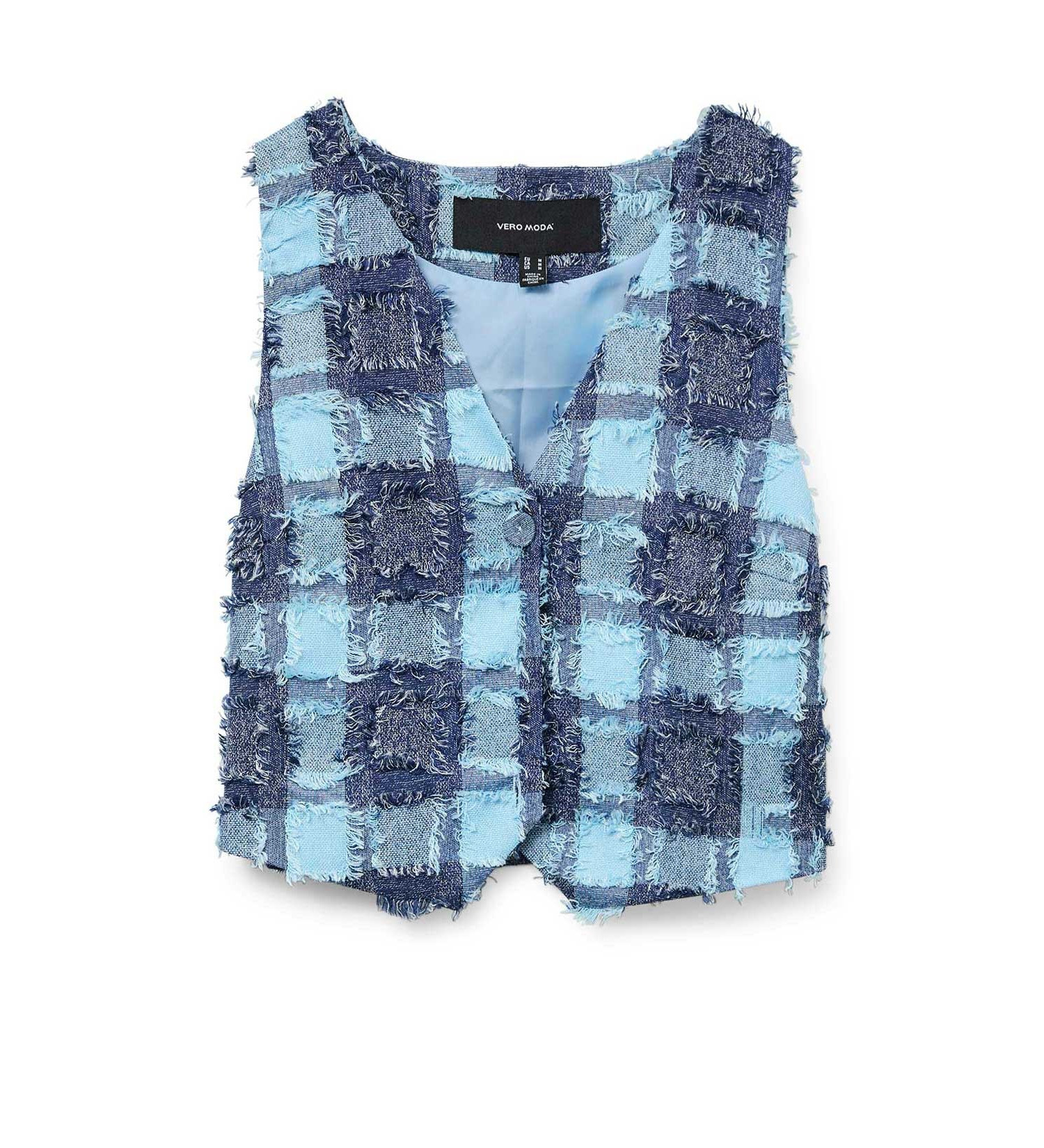 პიჯაკი Vero Moda - VMTEMS CHECK VEST WVN FAW EXP