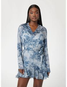 კაბა GUESS - SIBILLA LS BELT DRESS