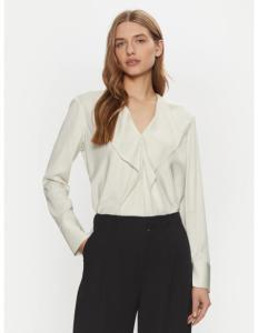პერანგი CALVIN KLEIN - NATURAL SHEEN LS DRAPED BLOUSE
