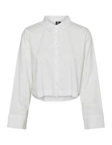 პერანგი Vero Moda - VMNELLIE LS CROP OXFORD SHIRT WVN EXP GA