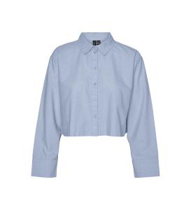 პერანგი Vero Moda - VMNELLIE LS CROP OXFORD SHIRT WVN EXP GA