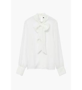 პერანგი Vero Moda - VMTRIAN LS BOW COLLAR TOP FAW EXP
