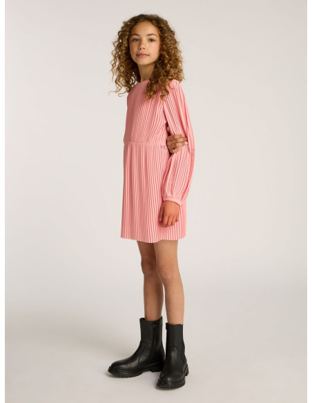 ბავშვის კაბა CALVIN KLEIN - PLISSE LS DRESS