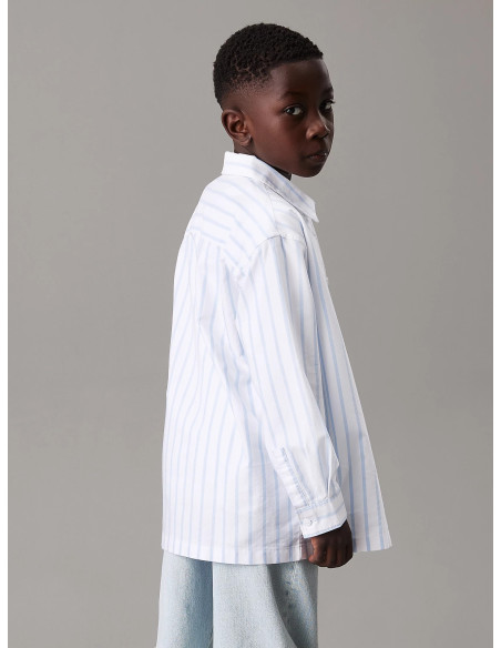 ბავშვის პერანგი/ბლუზი CALVIN KLEIN - STRIPED OXFORD SHIRT