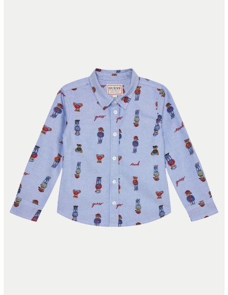 ბავშვის პერანგი/ბლუზი GUESS - OXFORD ADJ. LS SHIRT