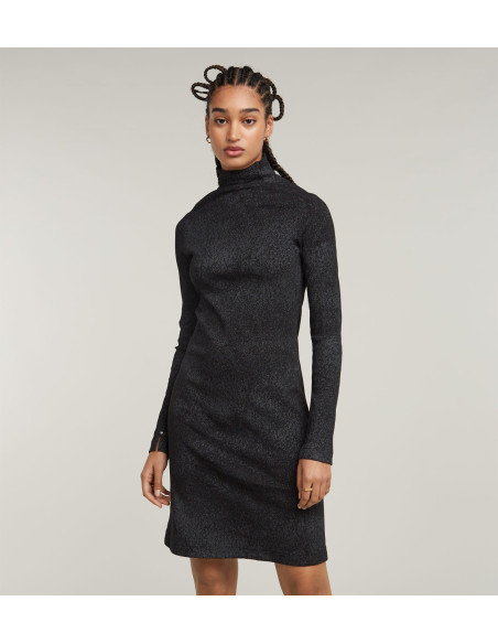 კაბა G-Star Raw - Coated rib dress wmn
