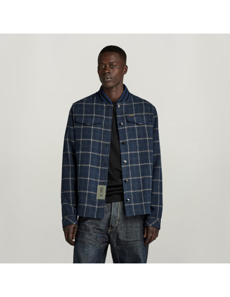 პერანგი G-Star Raw - Bomber collar overshirt