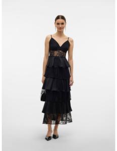 კაბა Vero Moda - VMDINNA SL LACE RUFFLE MAXI DRESS EXP
