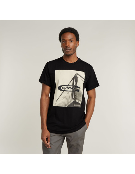 მაისური G-Star Raw - HQ oldskool logo lash r t