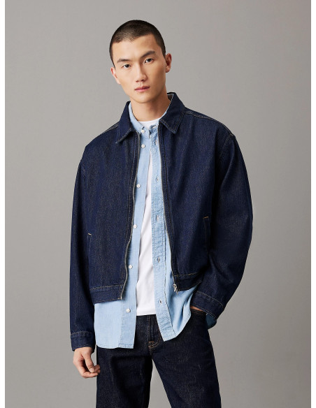 კაცის ქურთუკი CALVIN KLEIN - RELAXED ZIP DENIM JACKET