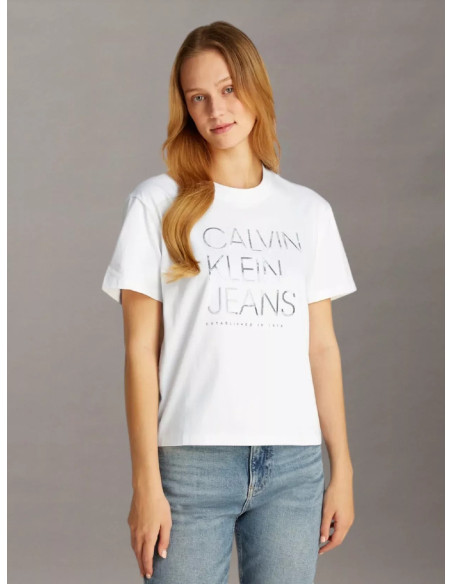 მაისურები CALVIN KLEIN - EMBROIDERED INSTITUTIONAL TEE