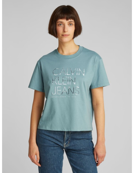 მაისურები CALVIN KLEIN - EMBROIDERED INSTITUTIONAL TEE