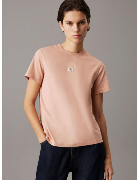 მაისურები CALVIN KLEIN - WOVEN LABEL REGULAR JERSEY TEE