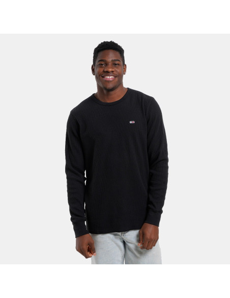 მაისური Tommy Jeans - TJM SLIM WAFFLE L/S TEE EXT