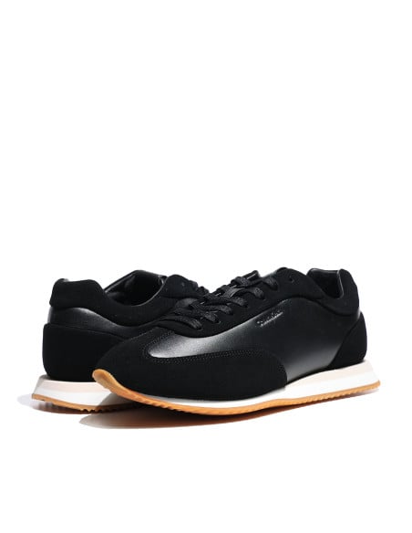 ქალის ბოტასი CALVIN KLEIN - RUNNER LACE UP - LTH SUE MIX
