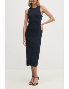 კაბა CALVIN KLEIN - LONG COLUMN DENIM DRESS