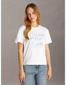 მაისურები CALVIN KLEIN - EMBROIDERED INSTITUTIONAL TEE