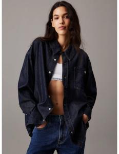 პერანგი CALVIN KLEIN - OVERSIZED LS DENIM SHIRT