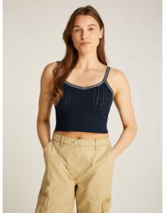 მაისურები Tommy Jeans - TJCW POINTELLE TOP