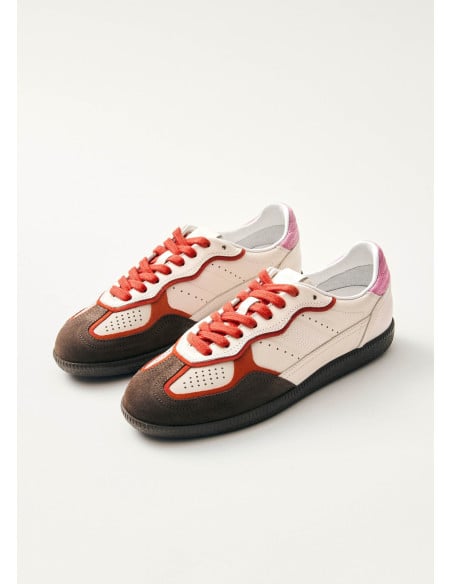 ქალის ბოტასი ALOHAS - Tb.490 Bicolor Orange Pink Leather Sneakers