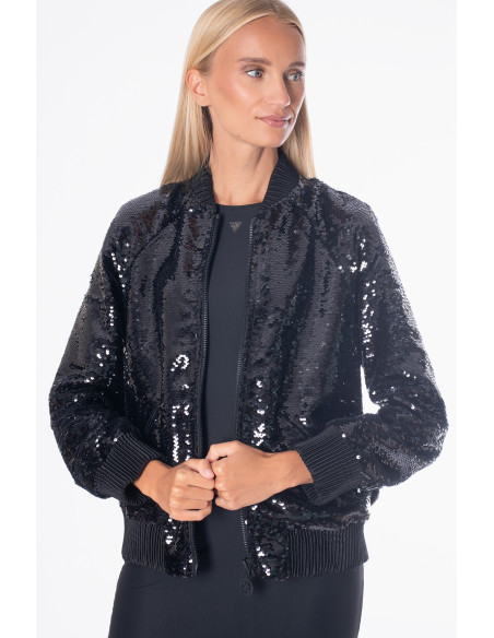 ქურთუკი GUESS - LS ANTONIA SEQUINS BOMBER