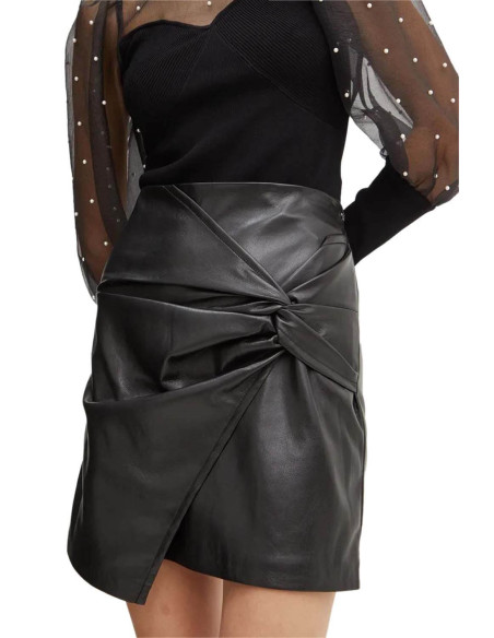 ქვედაბოლო GUESS - LAURE MINI DRAPED SKIRT