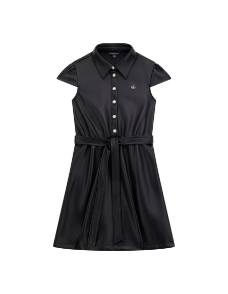 ბავშვის კაბა GUESS - PU LEATHER SS DRESS W/BELT