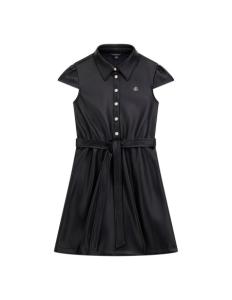 ბავშვის კაბა GUESS - PU LEATHER SS DRESS W/BELT