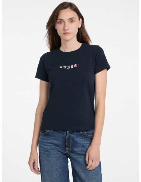 მაისურები GUESS - GJ SS CN REG 3D EMBR GUESS TEE