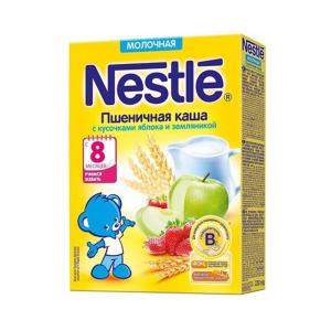 Nestle - ნესტლე რძიანი ფაფა 5 მარცვალი ვაშლი მოცვი და ჟოლო 0355
