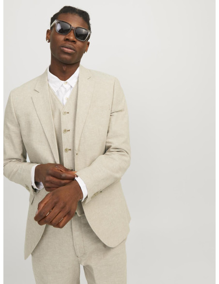 პიჯაკი Jack & Jones - JPRRIVIERA LINEN BLAZER SLIM FIT SN