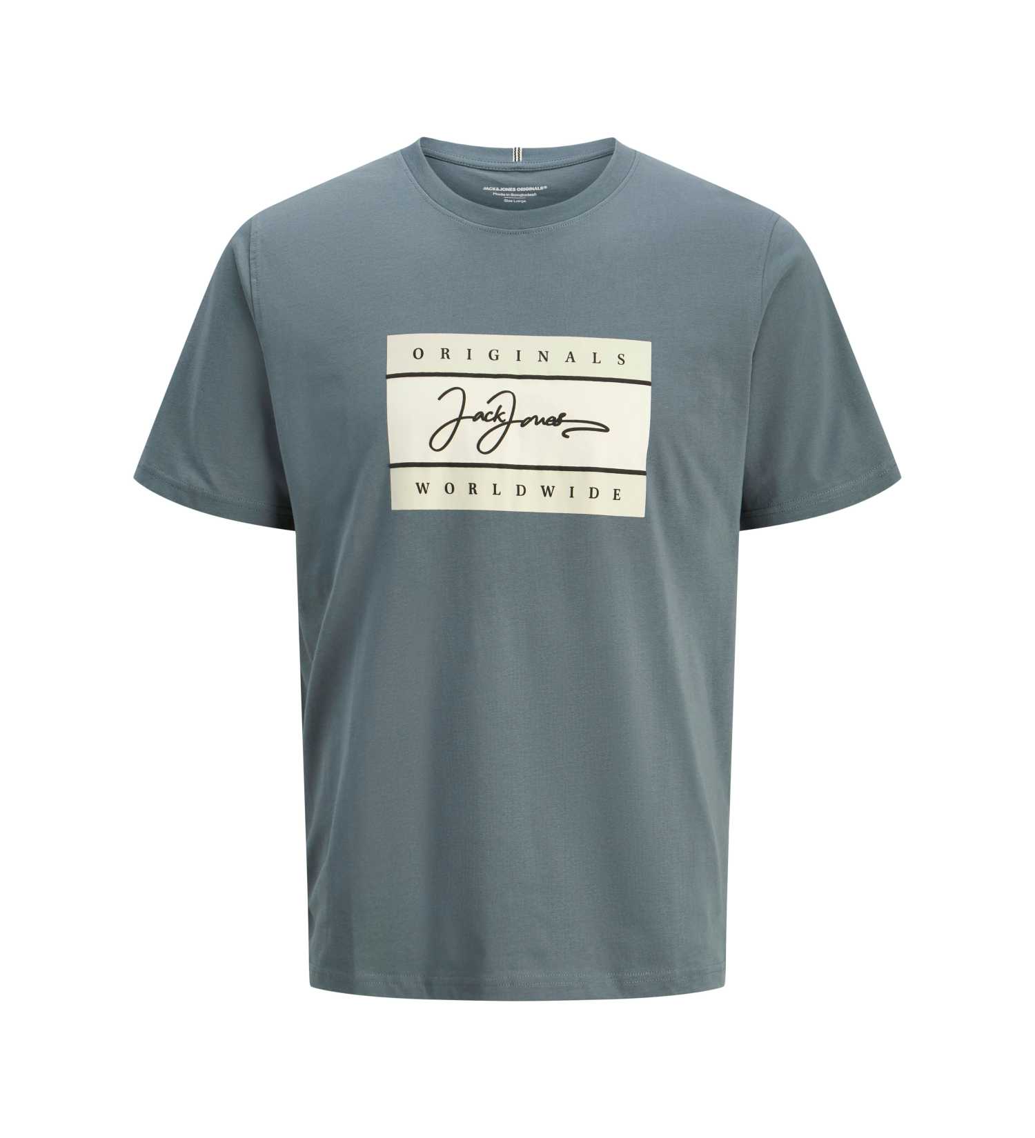 მაისური Jack&Jones - JORFREDERIKSBERG BOX SCRIPT TEE SS CN LN