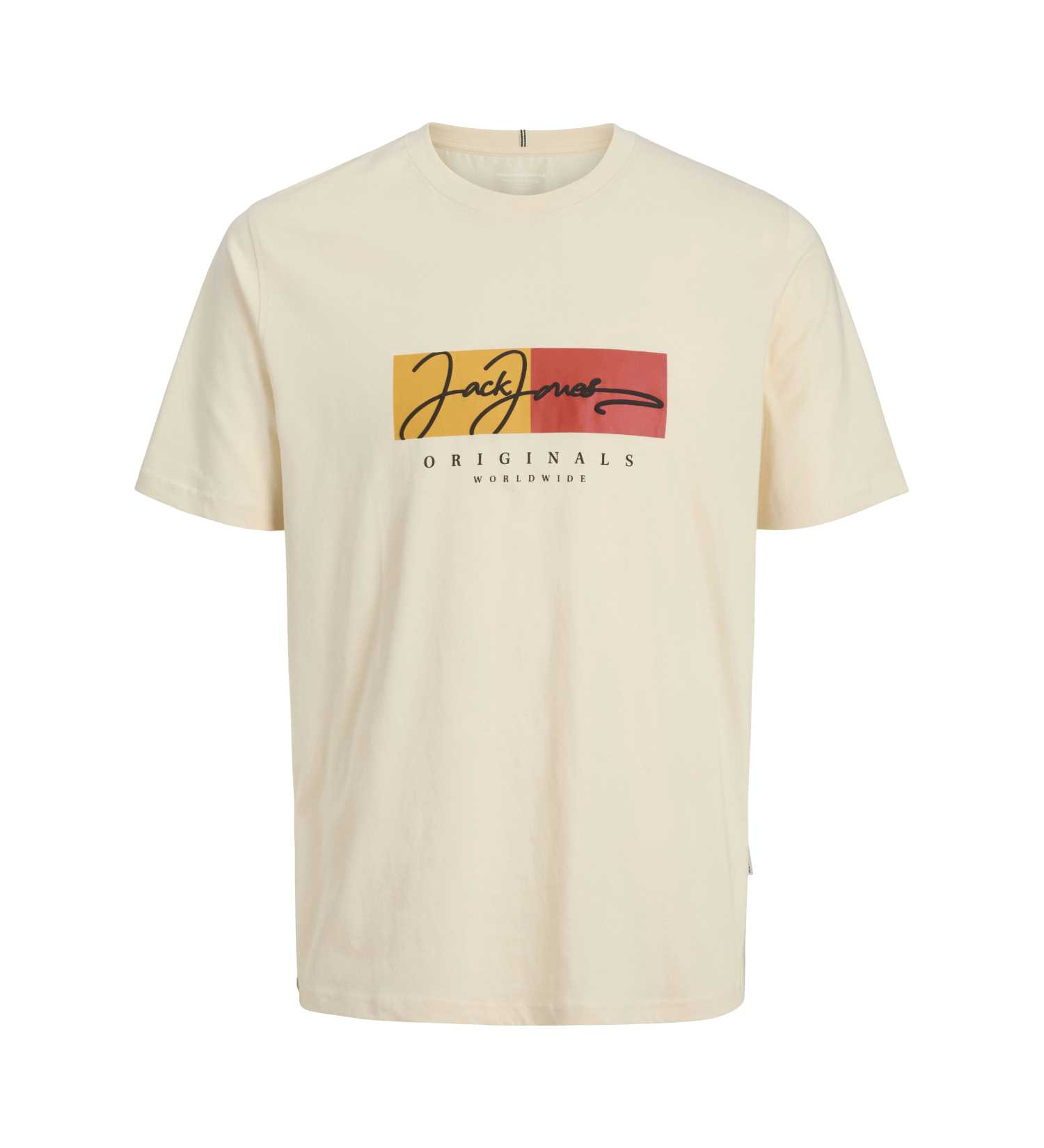 მაისური Jack&Jones - JORFREDERIKSBERG BOX SCRIPT TEE SS CN LN