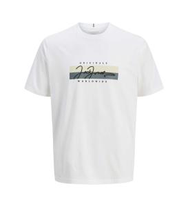 მაისური Jack&Jones - JORFREDERIKSBERG BOX SCRIPT TEE SS CN LN