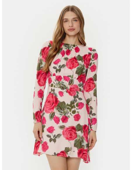 კაბა GUESS - RACHELE LS GATHERED DRESS