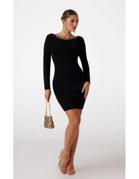 კაბა MARCIANO BY GUESS - LAUREN BANDAGE DRESS