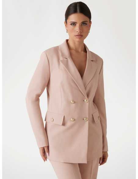 პიჯაკი GUESS - NEW FIONA DOUBLE BREAST BLAZER