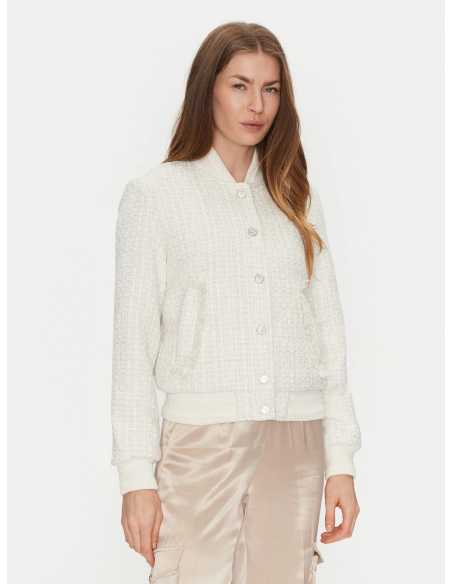 ქურთუკი GUESS - NEW GLORIA TWEED BOMBER