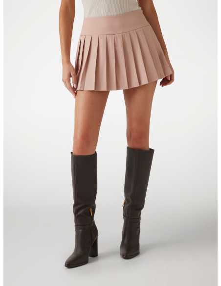 ქვედაბოლო GUESS - MATEA MINI PLEAT SKIRT