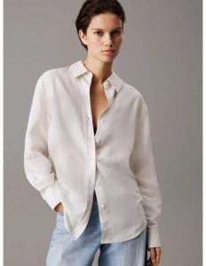 პერანგი CALVIN KLEIN - LINEN BLEND LS REGULAR SHIRT