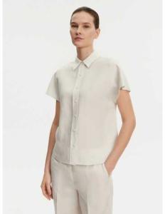 პერანგი CALVIN KLEIN - LINEN BLEND SS SHIRT