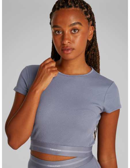 მაისურები CALVIN KLEIN - RIB CROP TEE